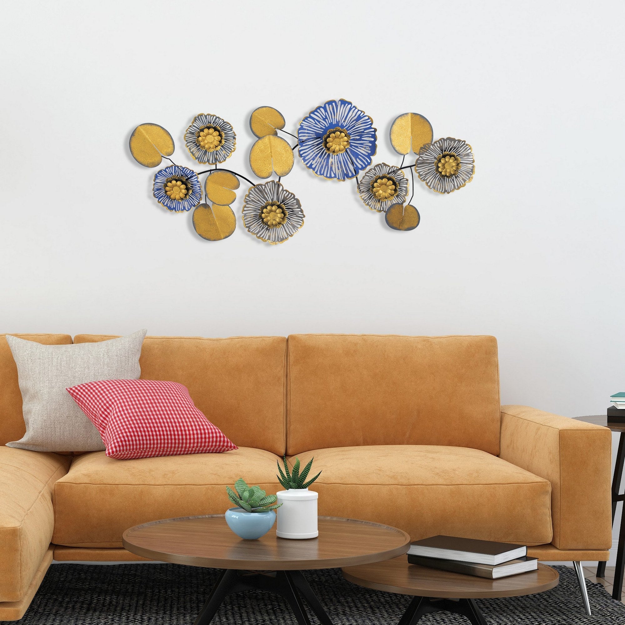 Decoratiune perete VAVEYLA 8, multicolor, metal, 112x9x47 cm