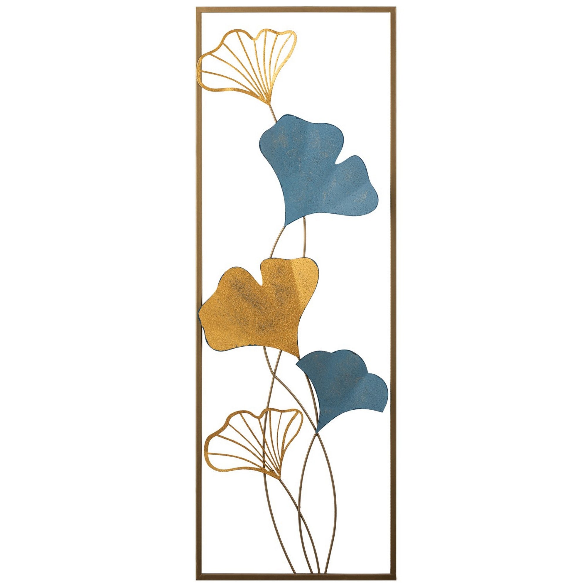 Decoratiune perete NADIDE-2, multicolor, metal, 32x90 cm