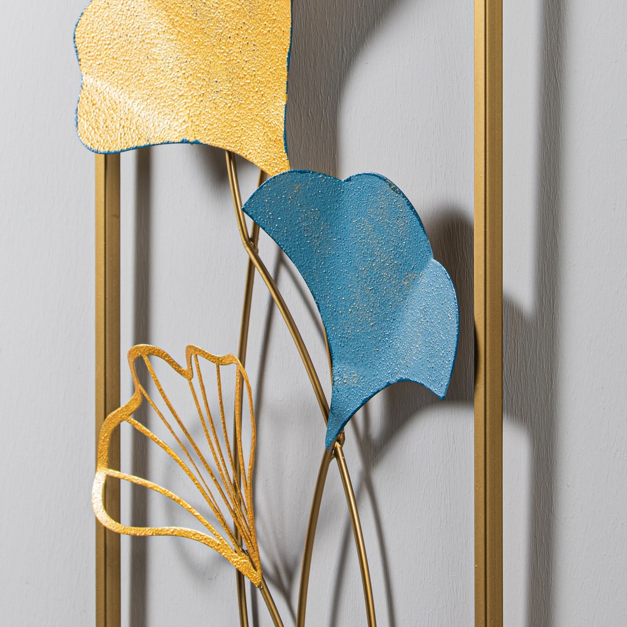 Decoratiune perete NADIDE-2, multicolor, metal, 32x90 cm