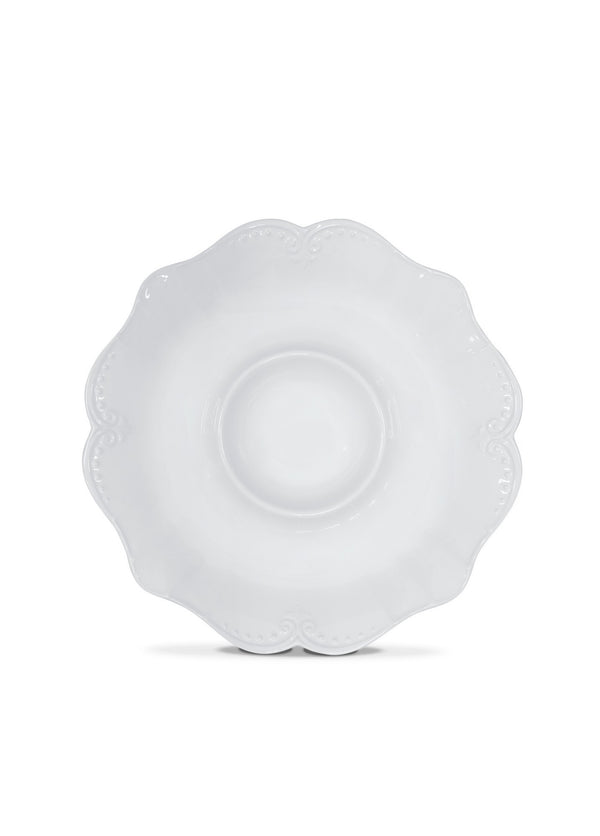 Platou GRD0005, alb, ceramica, 39x3x39 cm