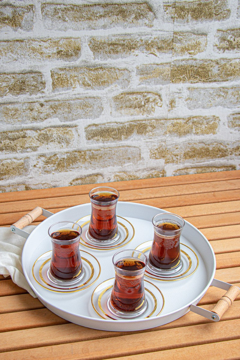 Set tăvi (3 piese), M0255 - B, Alb