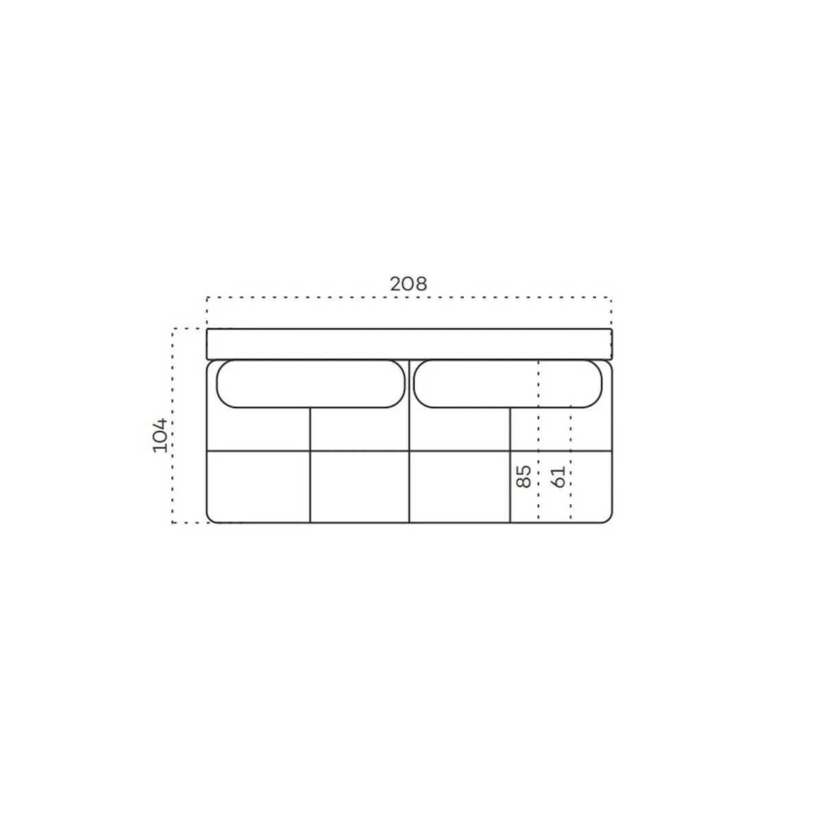 Canapea extensibila STRADA, stofa maro - Vinci 38, cu lada depozitare, 208x104x92 cm