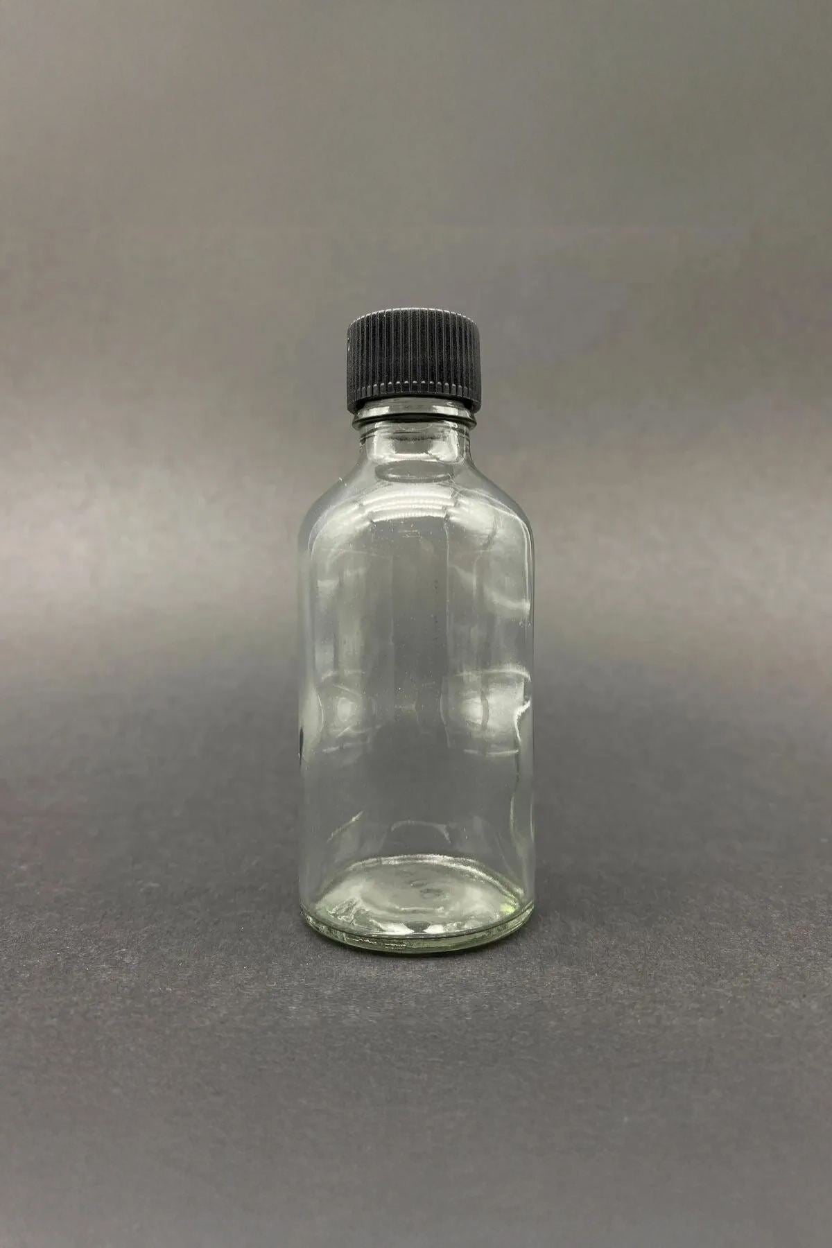Set sticle (12 piese), Tu-12Lısıyahkapaklı, Transparent / Negru