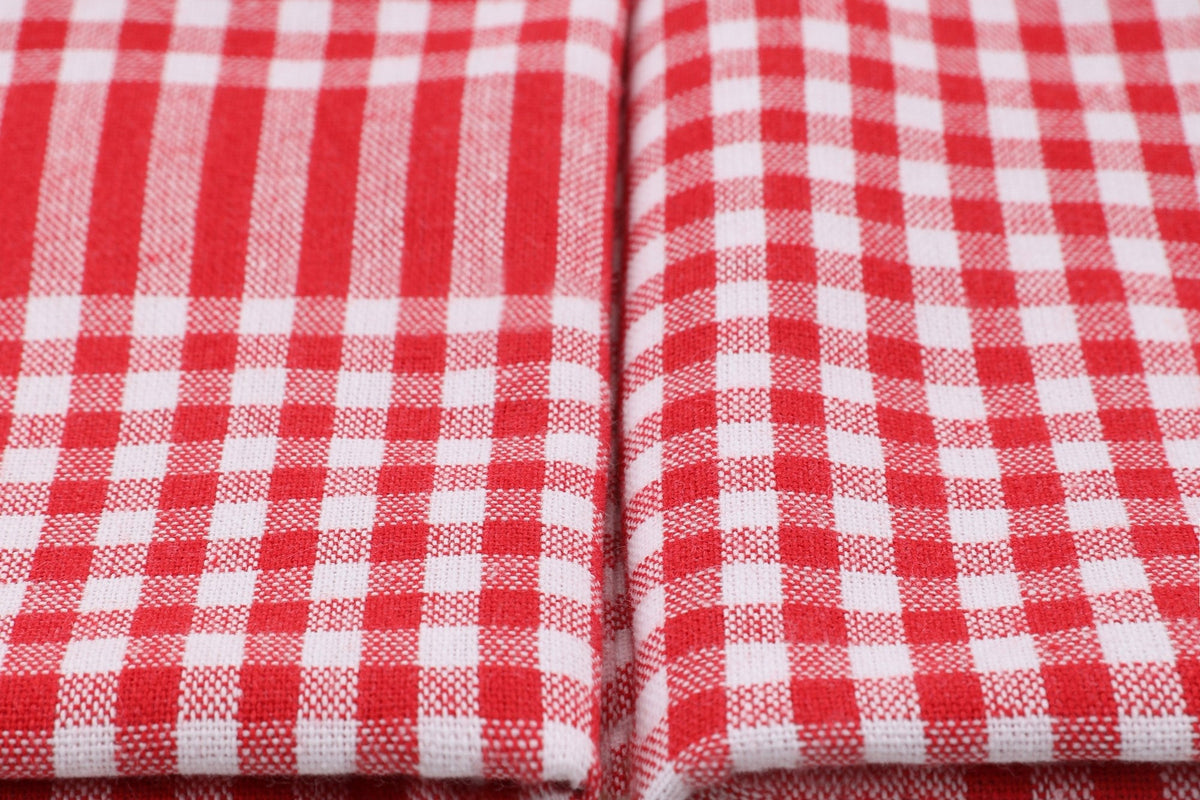 Set prosoape baie (10 piese), Pötikareli - Red, Roșu / Alb