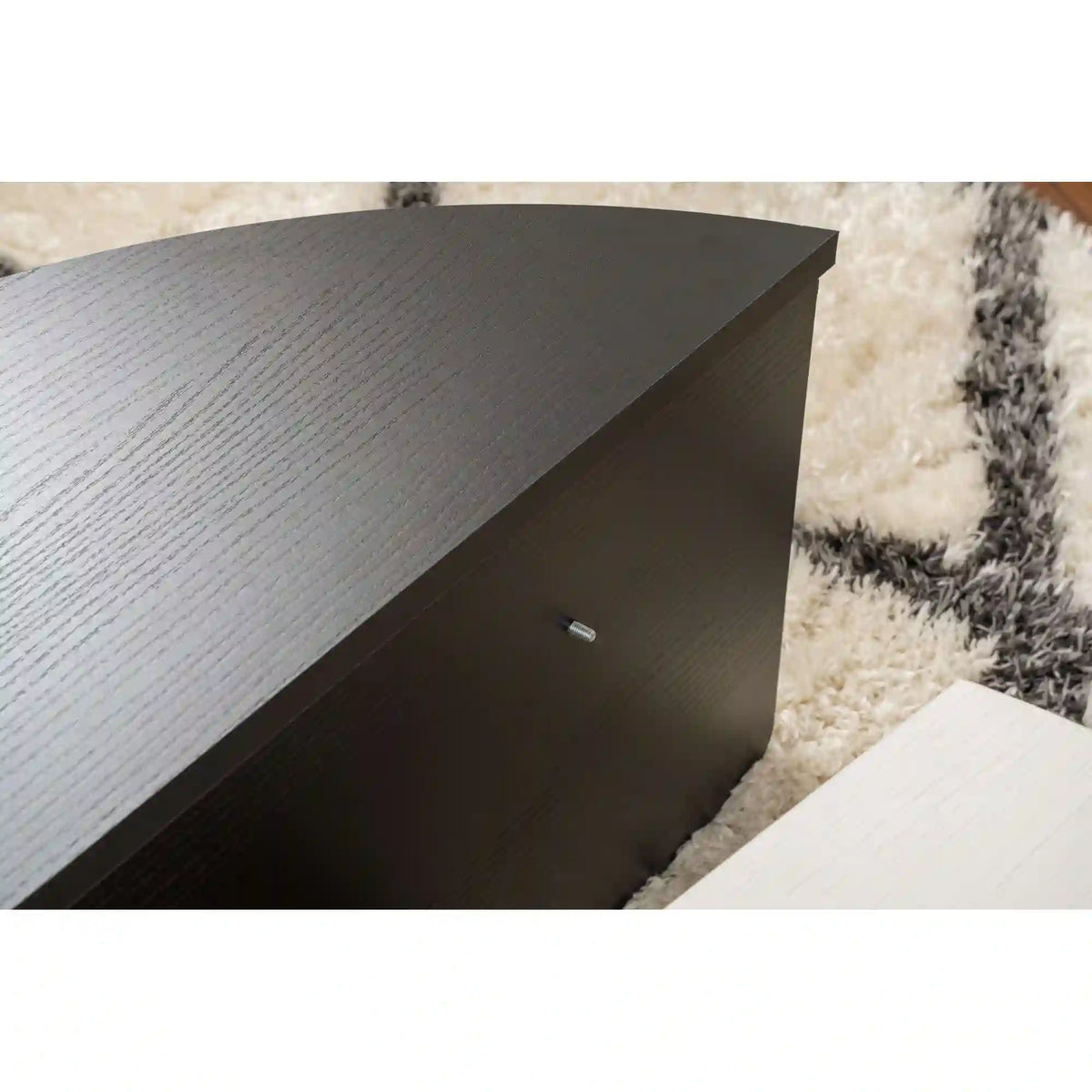 Set 2 masute ORION, alb/negru, PAL melaminat