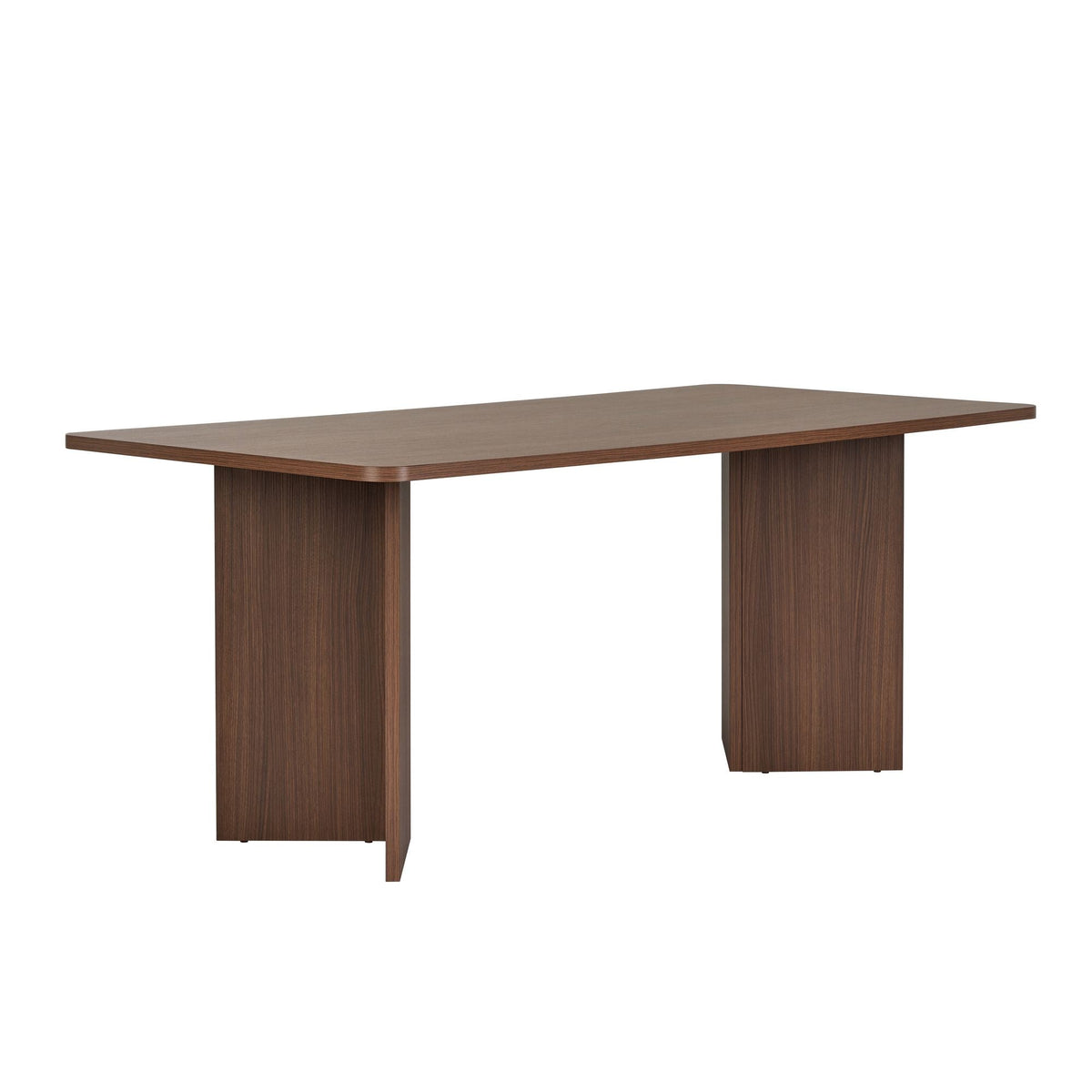 Masă dining, Linza - Milano Walnut, Nuc Milano