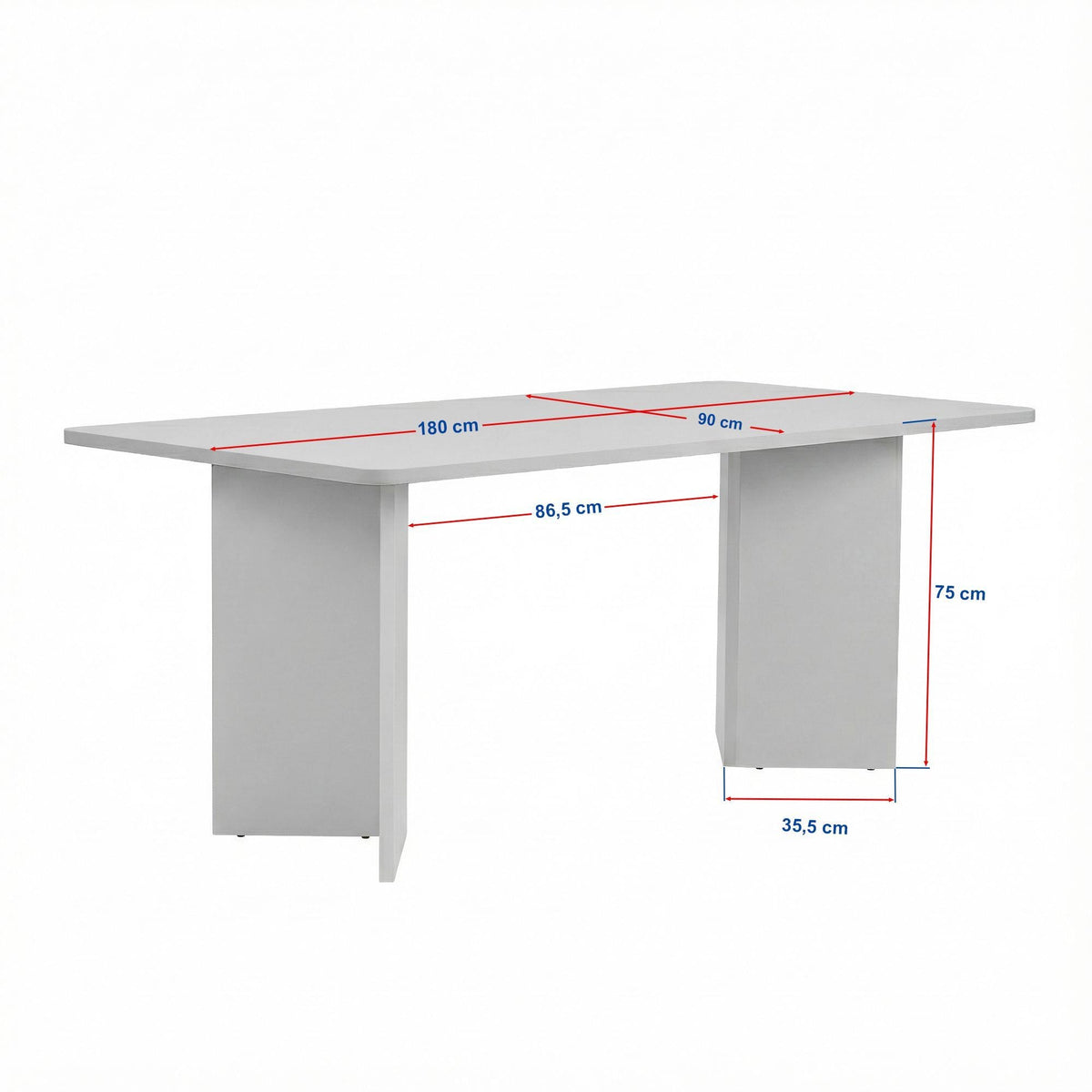 Masă dining, Linza - Wood Black, Lemn Negru