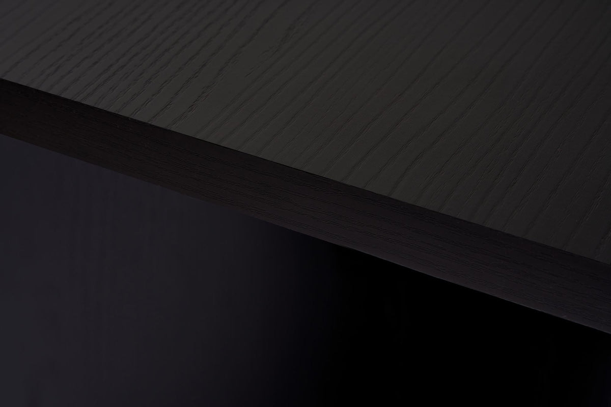 Masă dining, Linza - Wood Black, Lemn Negru