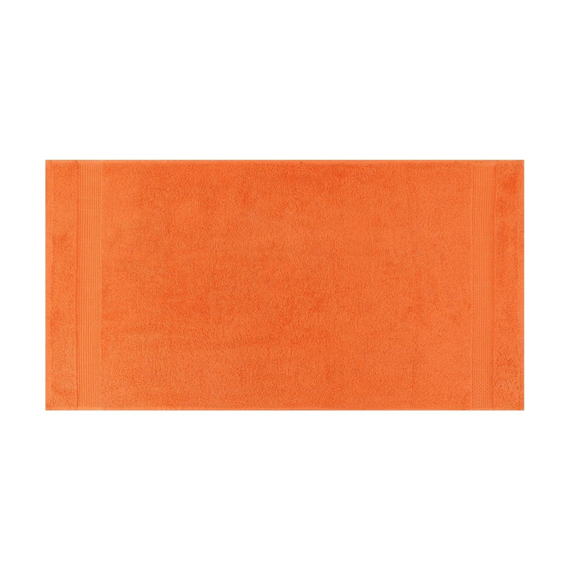 Set 4 prosoape de baie 801, portocaliu, bumbac 100%, 70x140 cm