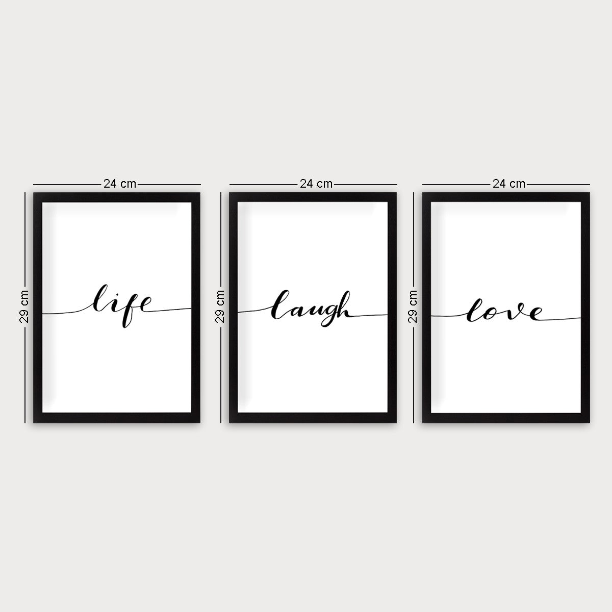 Tablou decorativ cu ramă (3 piese), SET_041, Multicolor