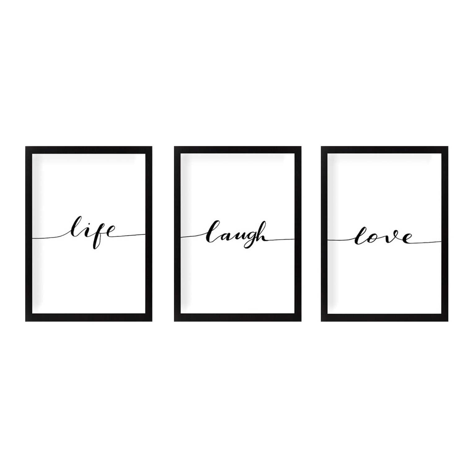 Tablou decorativ cu ramă (3 piese), SET_041, Multicolor