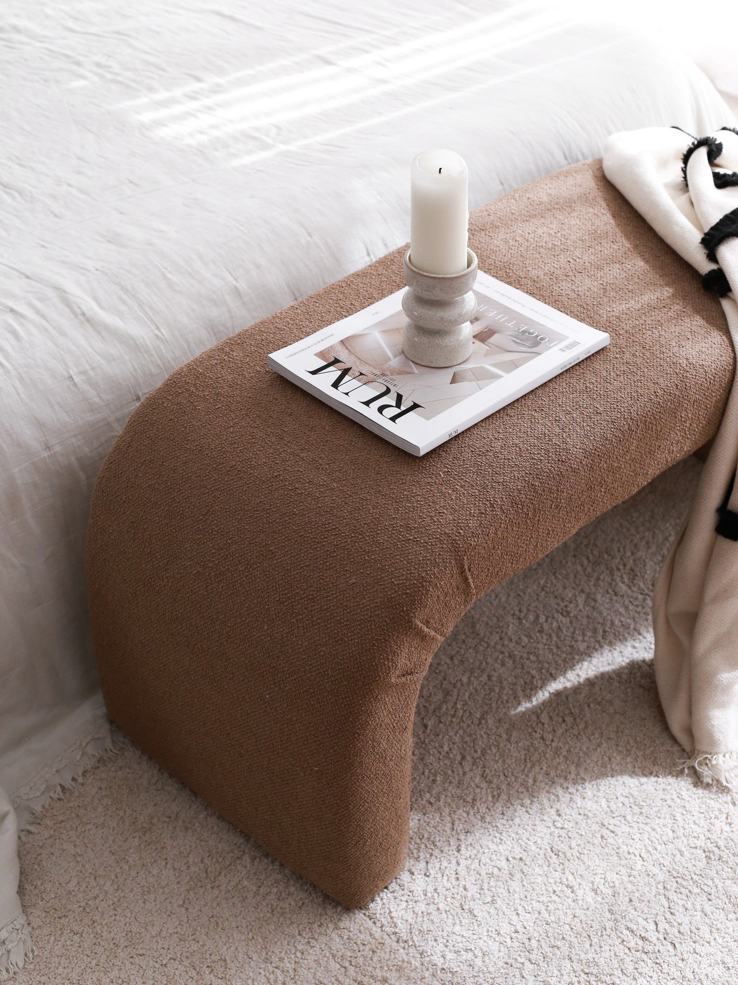 Puf, Nu Bench - Brown, Maro