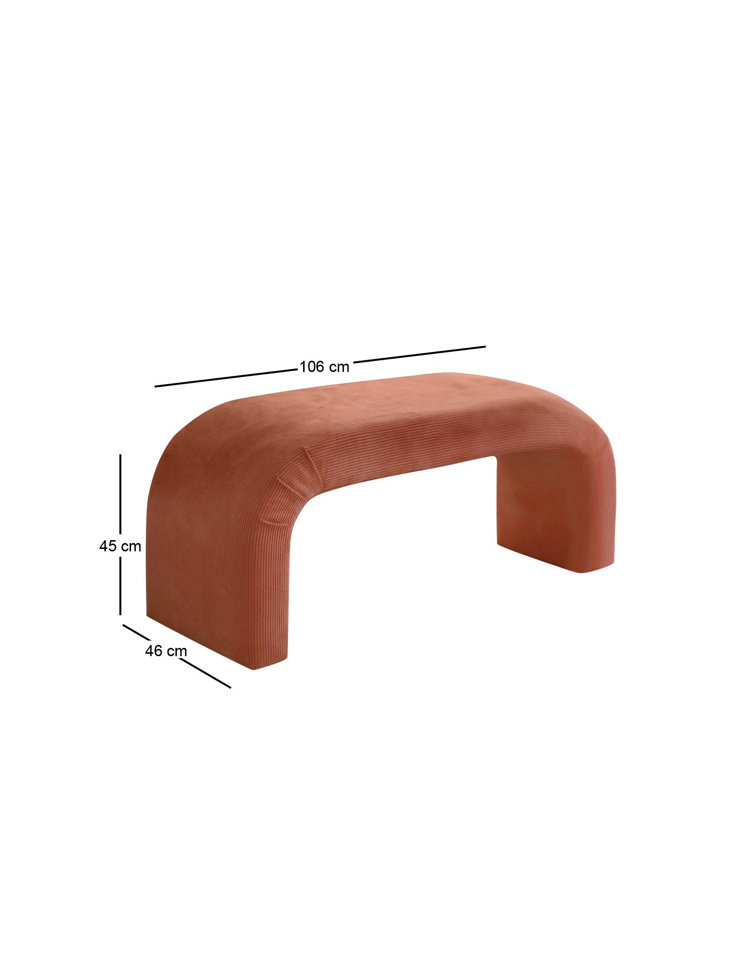 Puf, Nu Bench - Coral, Coral
