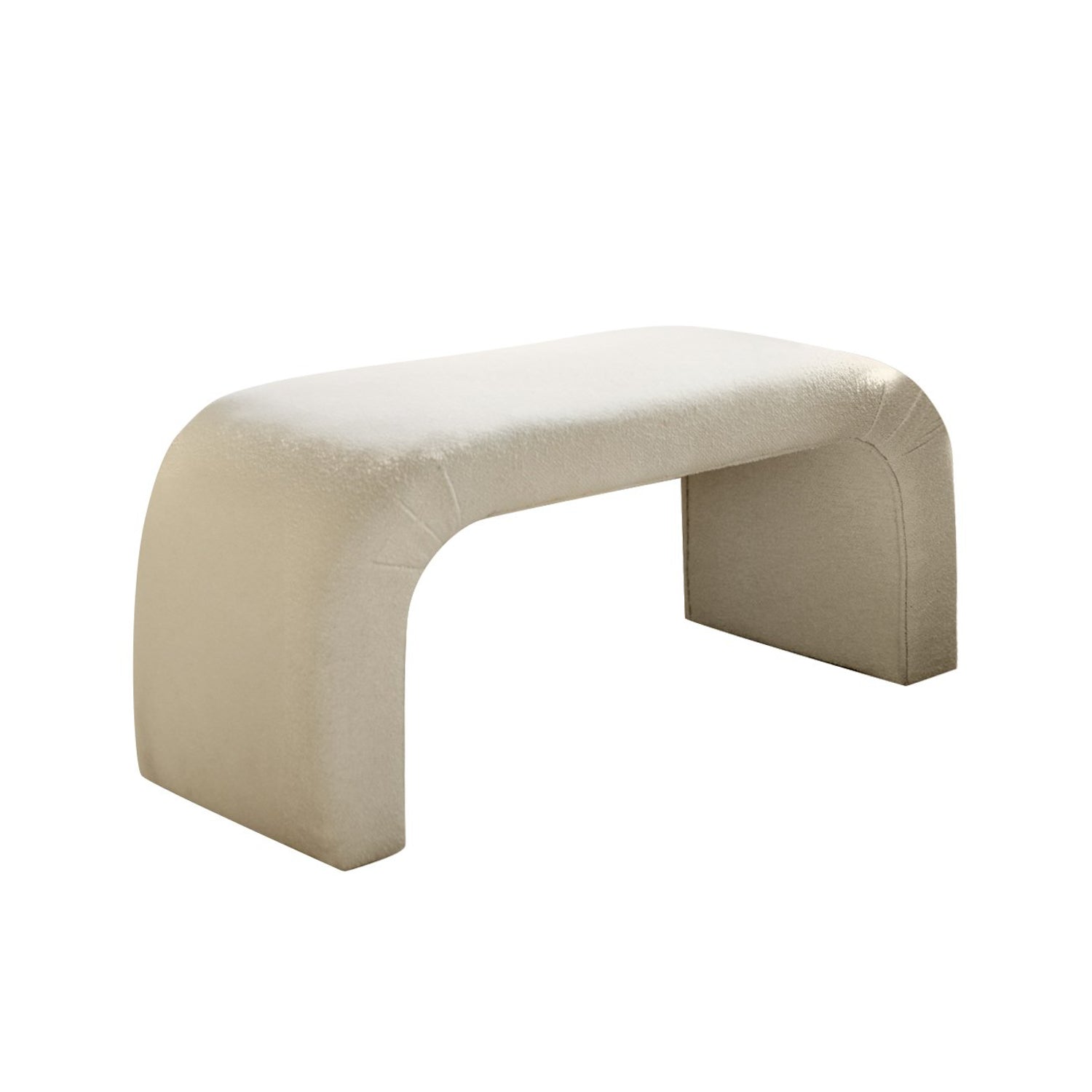 Puf, Nu Bench - White, Alb