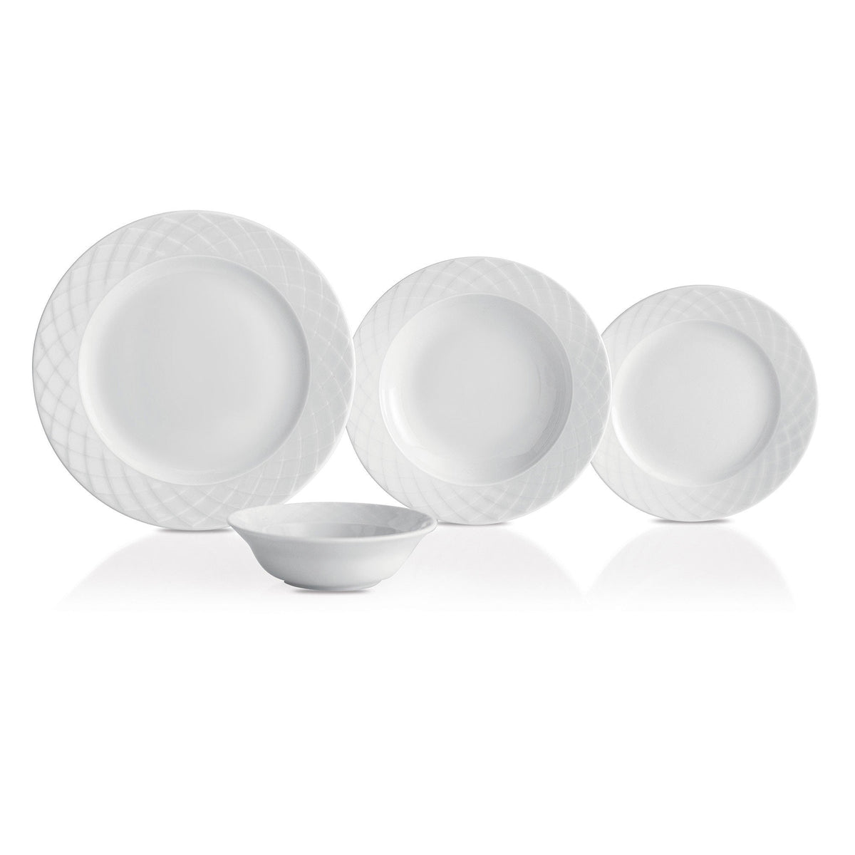 Set veselă (24 piese), ALF24Y400, Alb