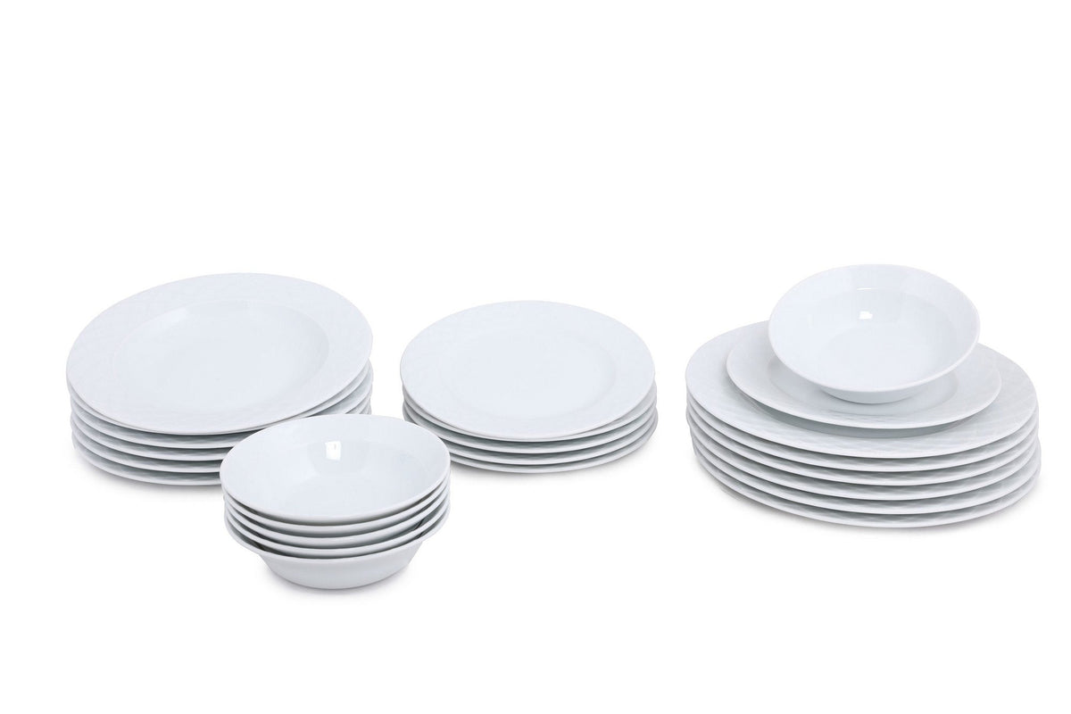 Set veselă (24 piese), ALF24Y400, Alb