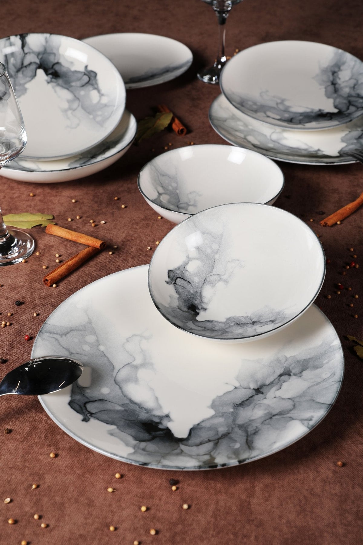 Set veselă (24 piese), GBSATN24KY4R1360, Multicolor