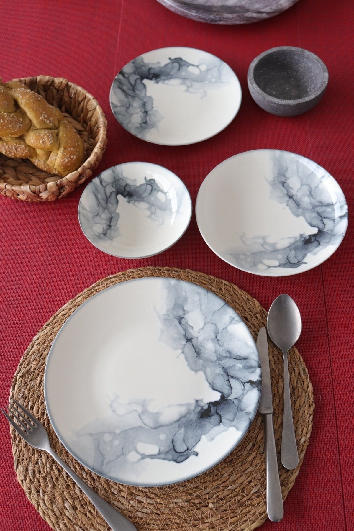 Set veselă (24 piese), GBSATN24KY4R1360, Multicolor