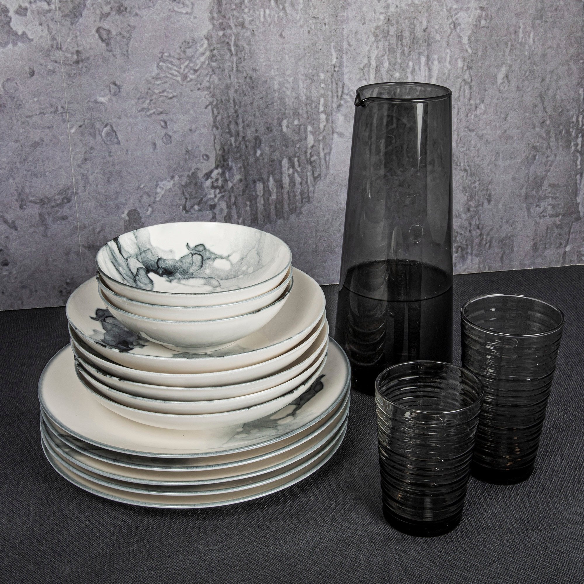 Set veselă (24 piese), GBSATN24KY4R1360, Multicolor