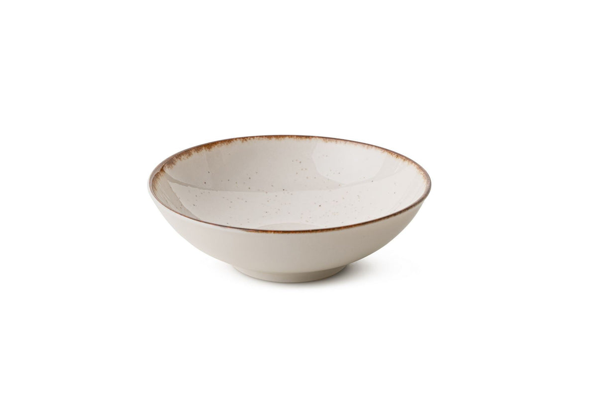 Set veselă (24 piese), GBSATN24KY458KH, Alb / Maro