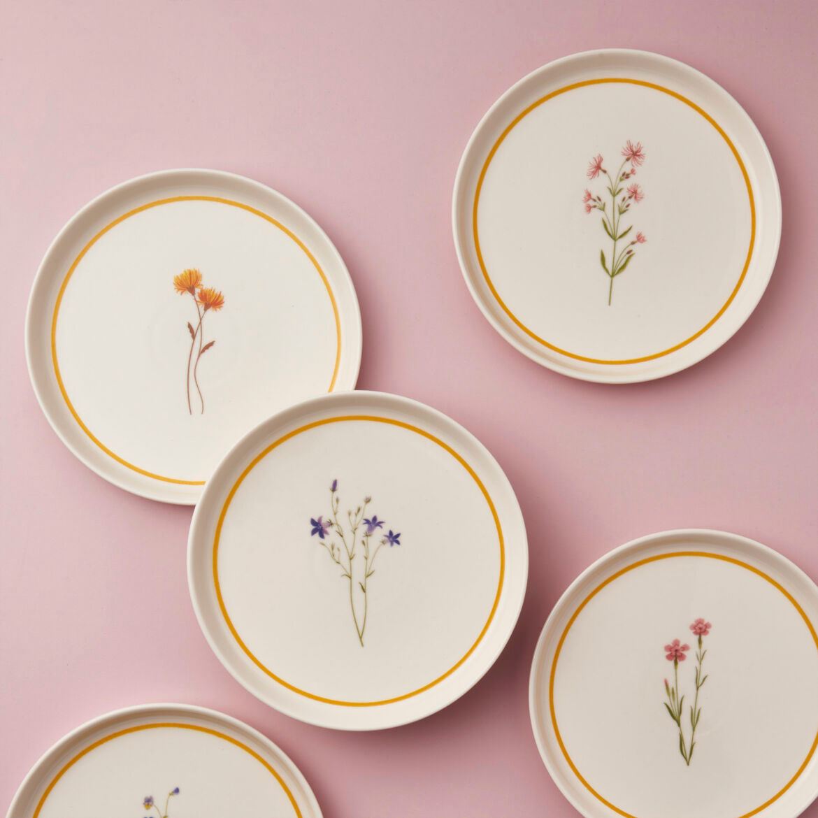 Set farfurii desert (6 piese), GBSBLB621DUE2955K, Multicolor