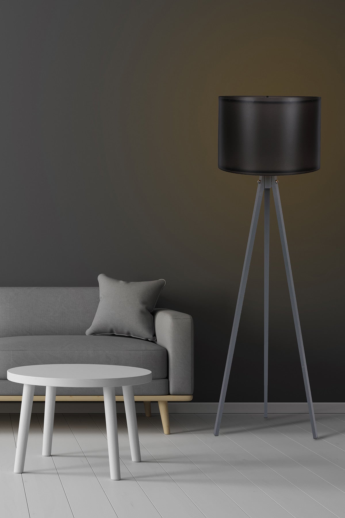 Lampadar, 112, Negru / Gri