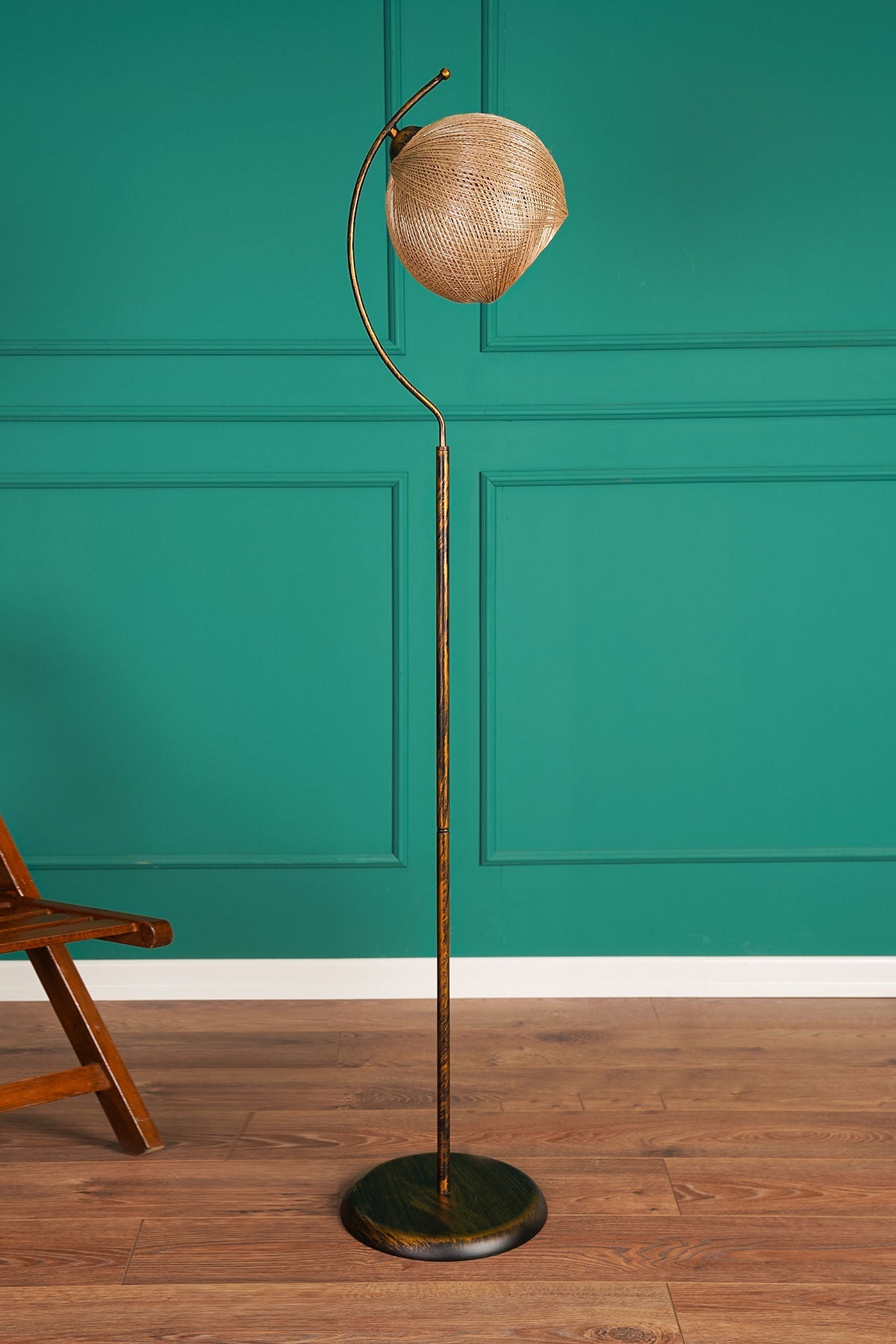 Lampadar, Povimento - Gold, Auriu / Negru