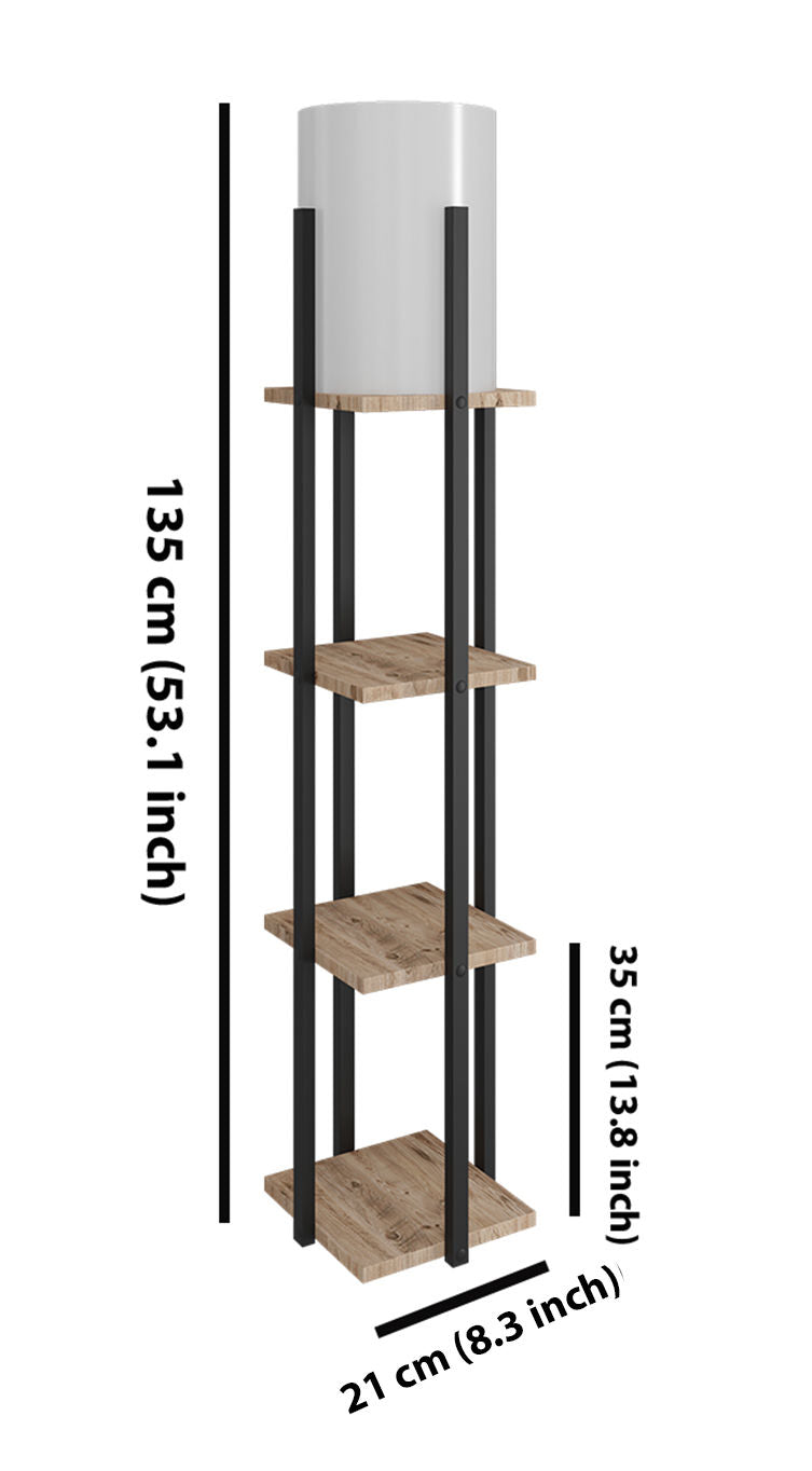 Lampadar, Nora SRC, Natural / Negru
