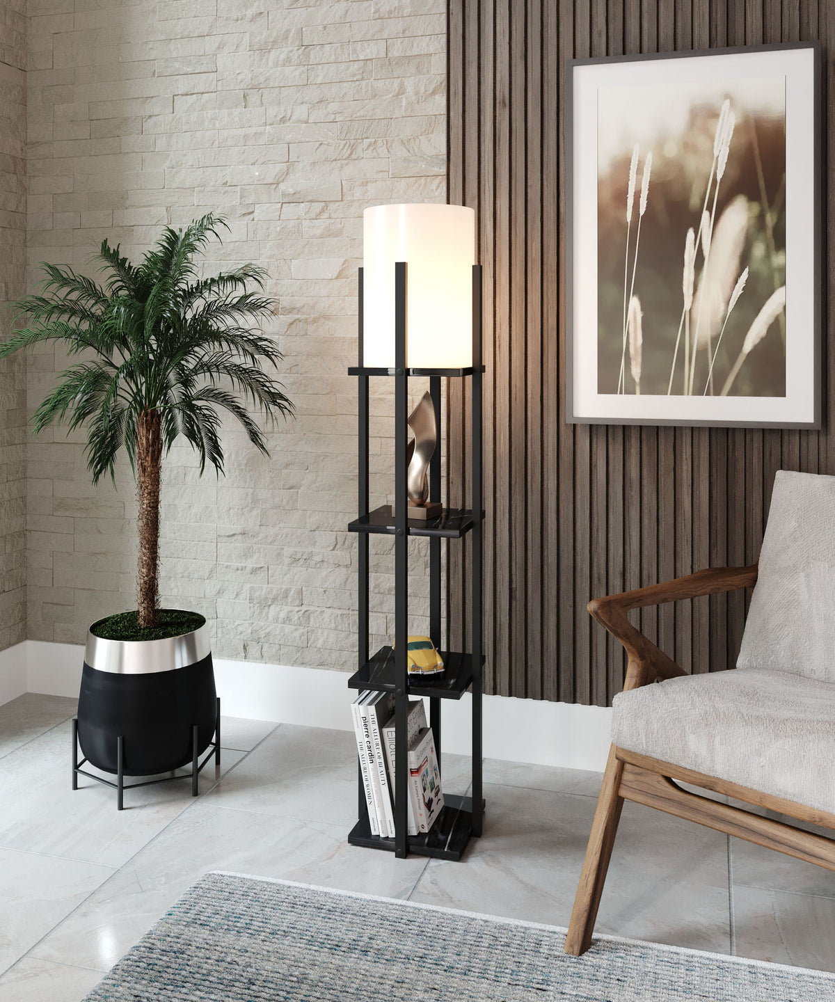 Lampadar, Nora - Black, Negru