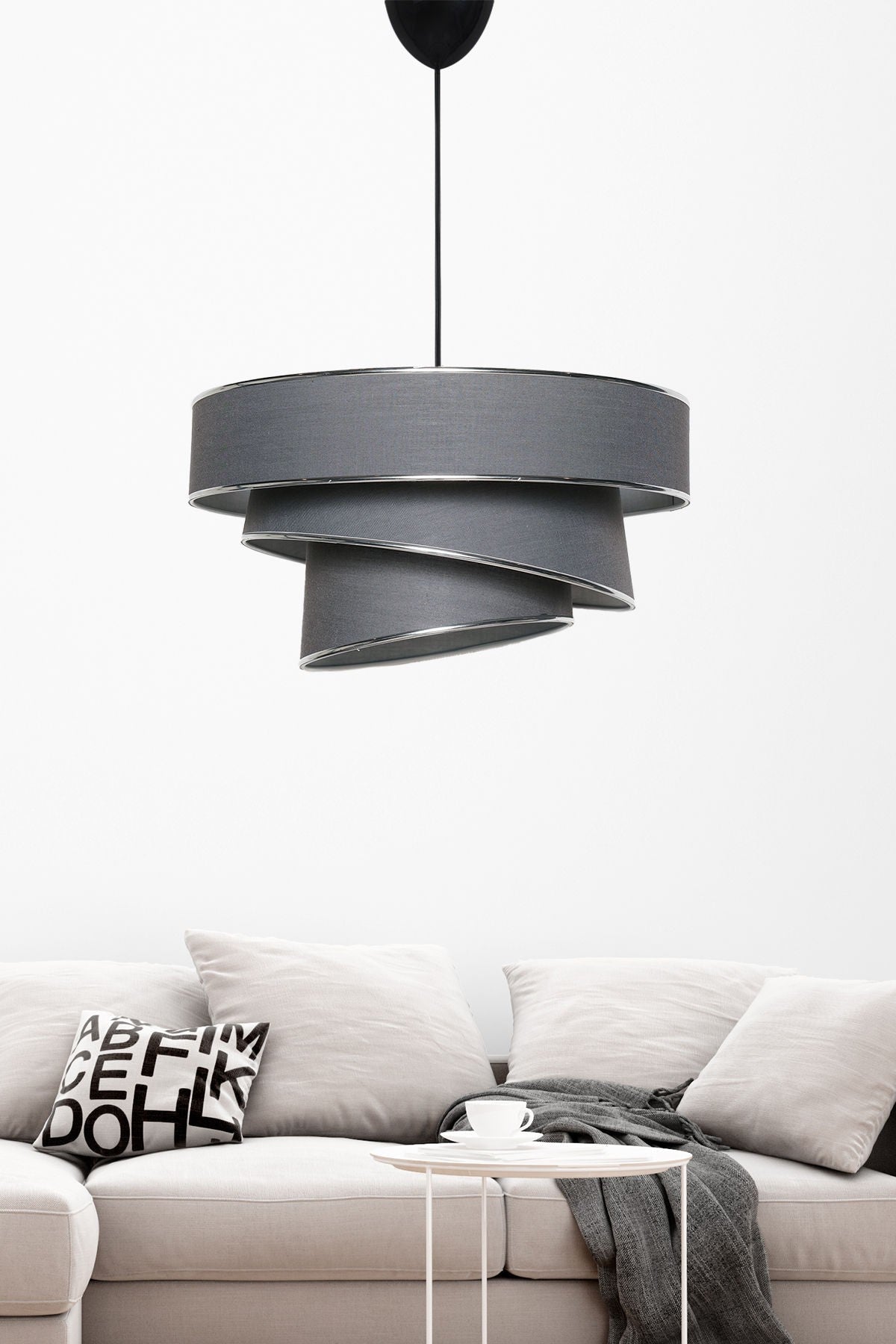Candelabru, Couper - Anthracite, Silver, Antracit / Argintiu