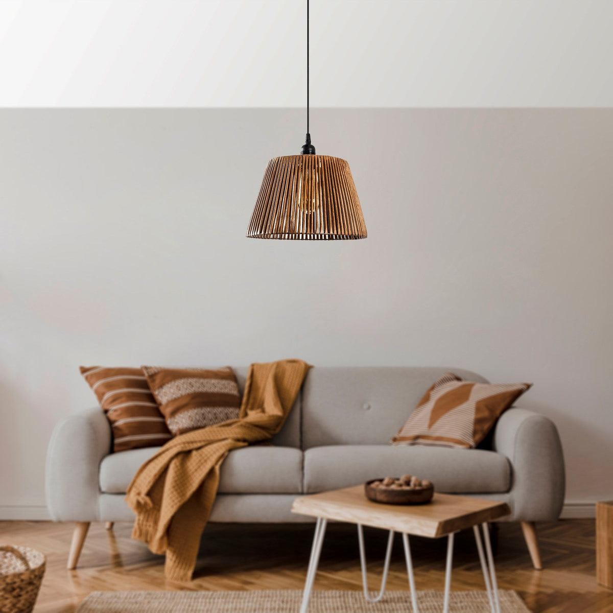 Candelabru, Cone - Natural, Camel