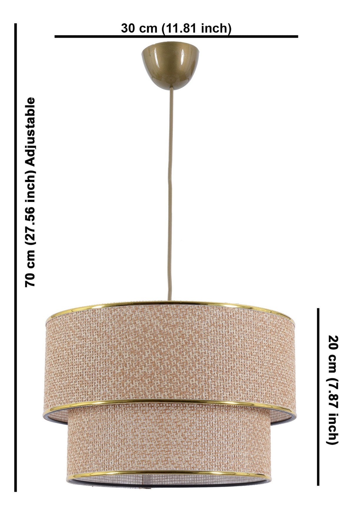 Candelabru, Coral Wicker, Ecru / Maro