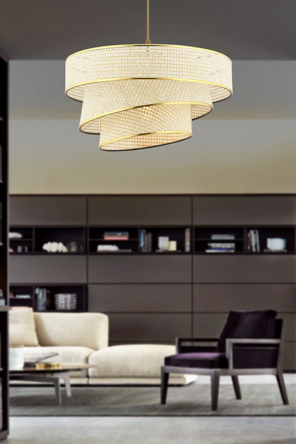 Candelabru, Couper Hazeran - Cream, Gold, Crem / Auriu