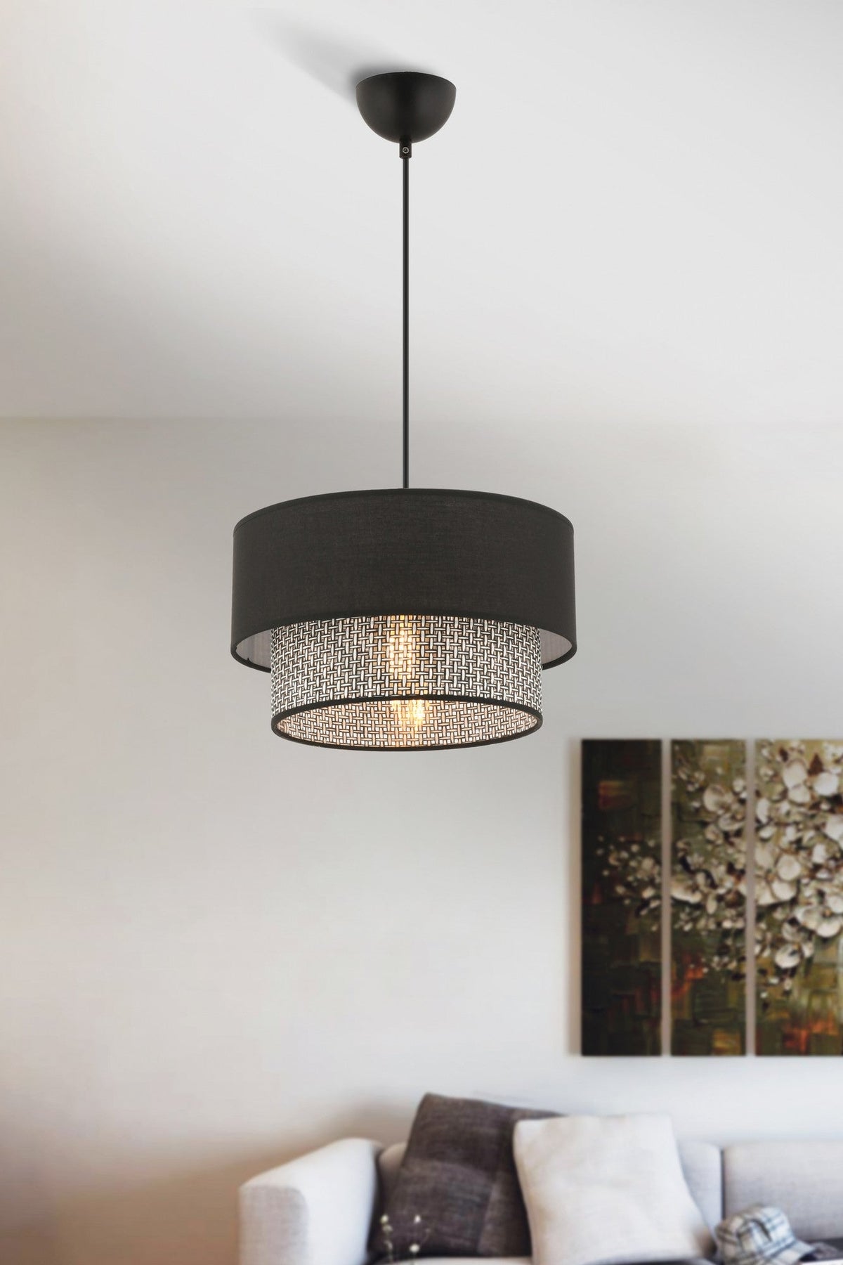 Candelabru, Echo - Grey, Black, Gri / Negru