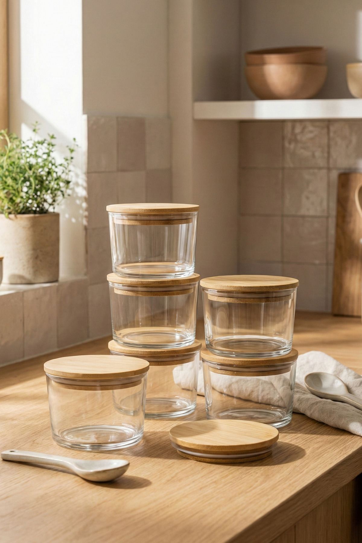 Set cutii depozitare (12 piese), F10000195, Transparent
