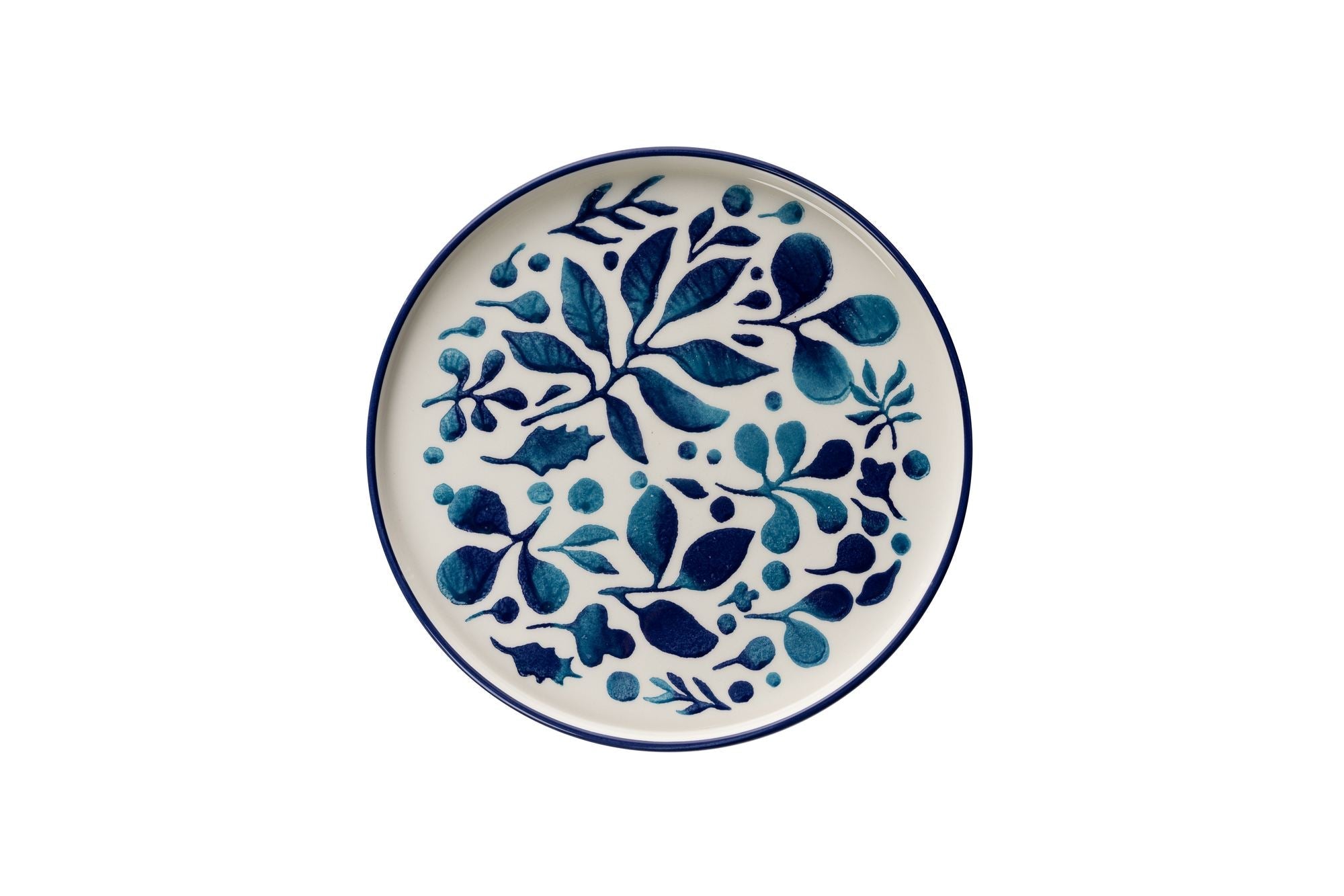 Set mic dejun (14 piese), K-14-Prç-Blueetnic-Kahvaltı, Albastru / Alb