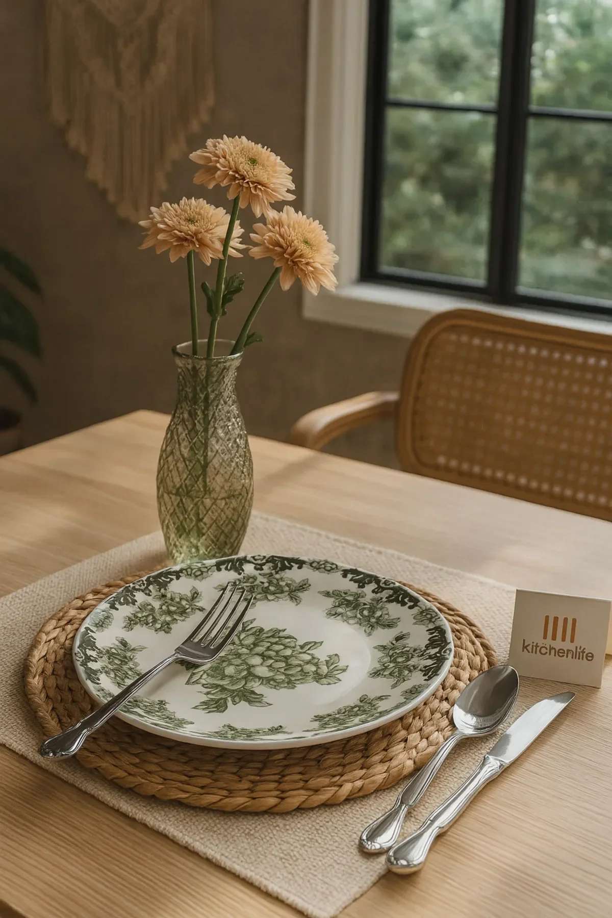 Set veselă (24 piese), MCH0011192, Kaki / Mentă