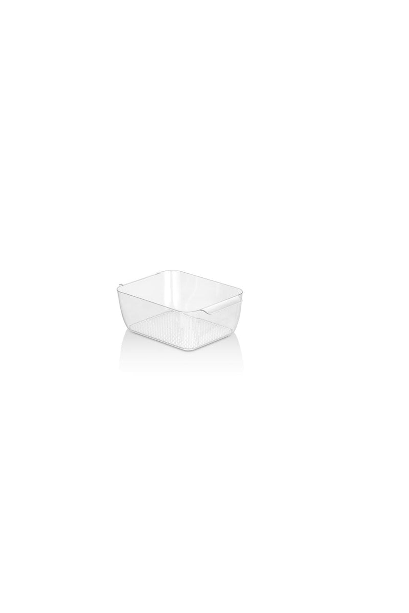 Organizator frigider LV-132, transparent, plastic, 14x19x9 cm