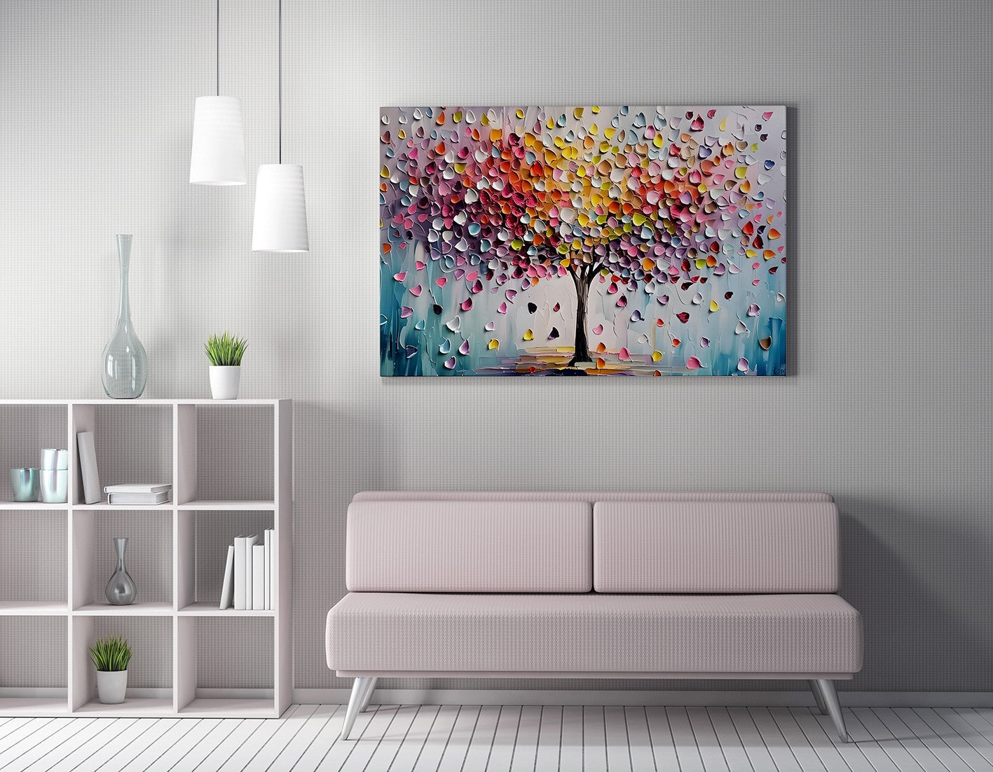 Tablou decorativ pe pânză, WY347 (50 x 70), Multicolor