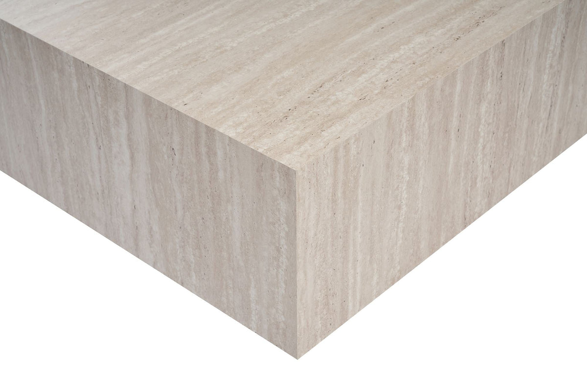 Măsuță de cafea, Prizma - Travertine, Travertin