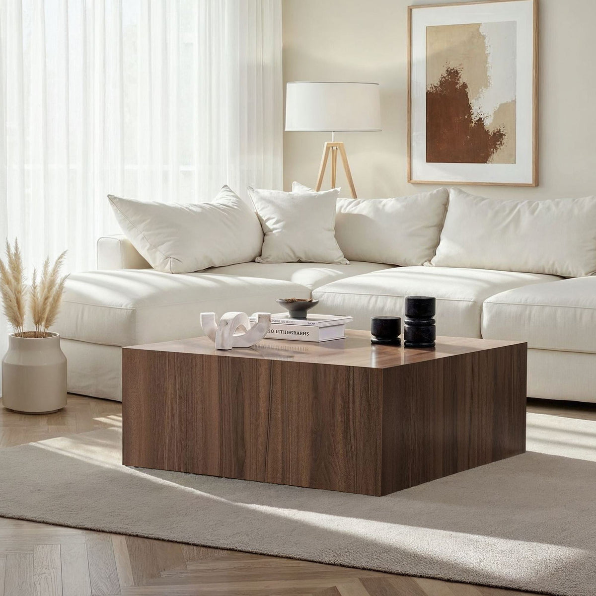Măsuță de cafea, Prizma - Venezia Walnut, Nuc Veneția