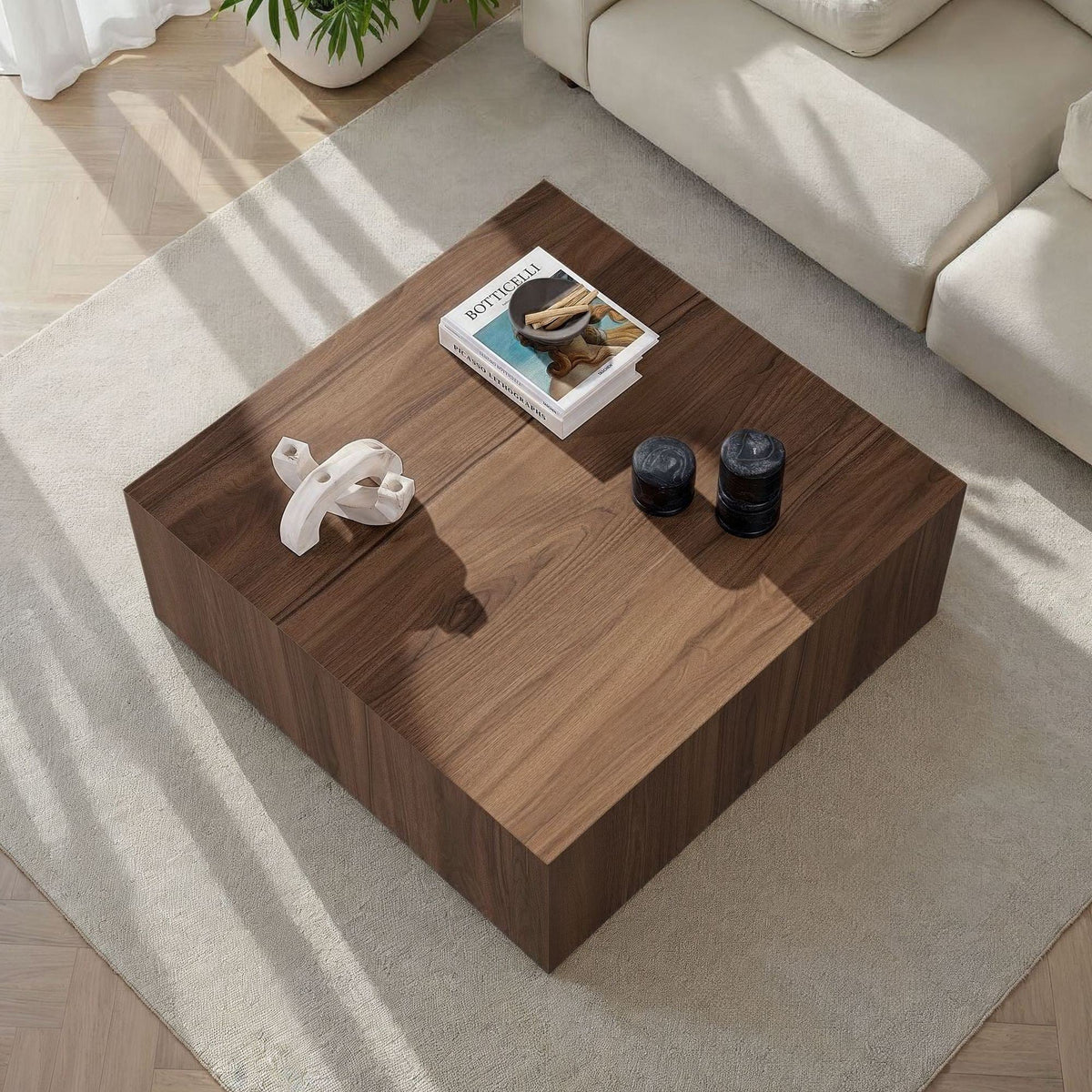 Măsuță de cafea, Prizma - Venezia Walnut, Nuc Veneția