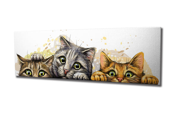 Tablou PC296, multicolor, lemn, 80x30 cm