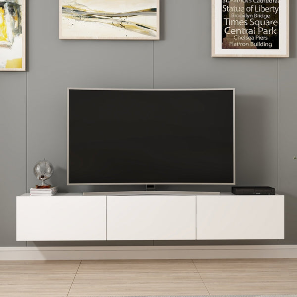 Comoda TV RIGEL, alb, PAL, 180x32x30 cm
