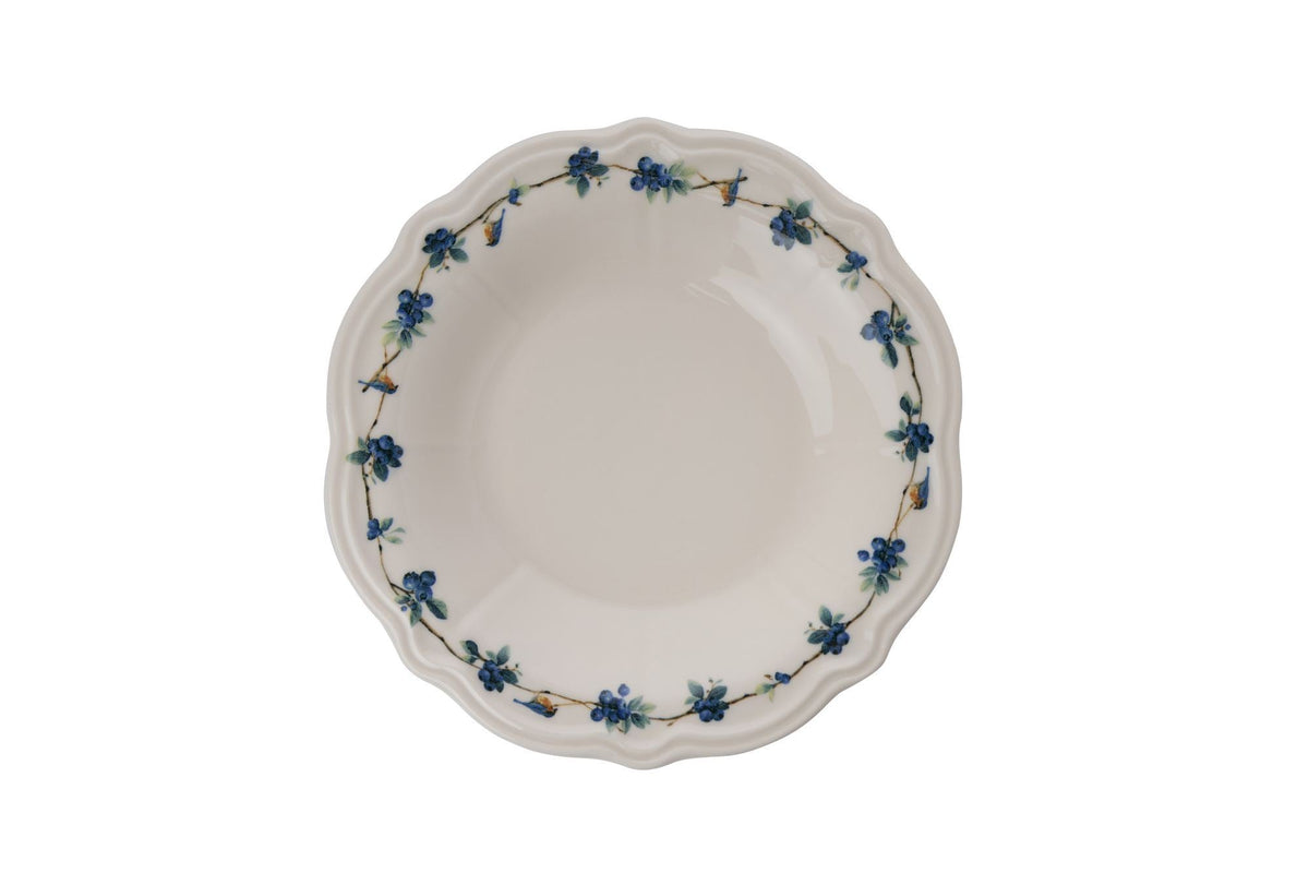 Set veselă (24 piese), Blueberry, Alb / Albastru / Verde
