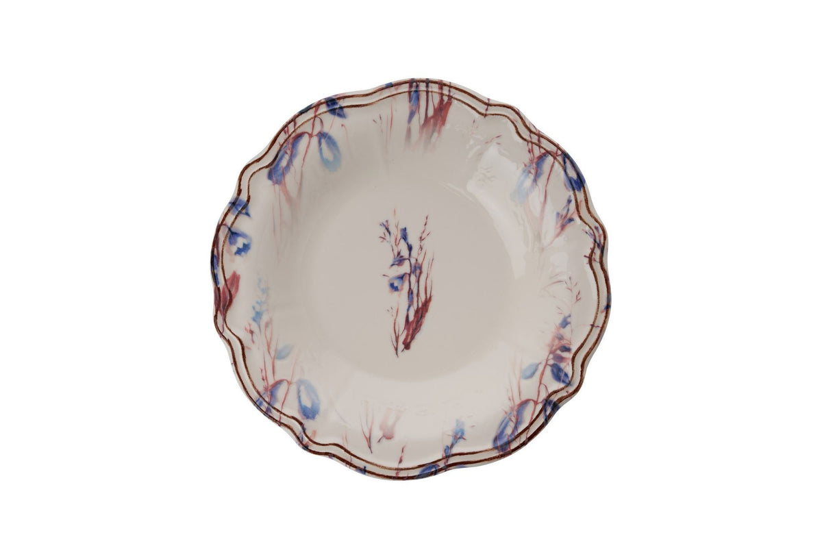 Set veselă (24 piese), Blue Rustica, Bleumarin / Bordo