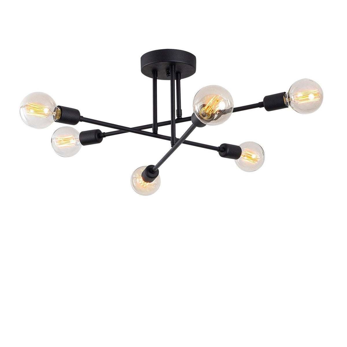 Candelabru, Flower - 174-AV, Negru