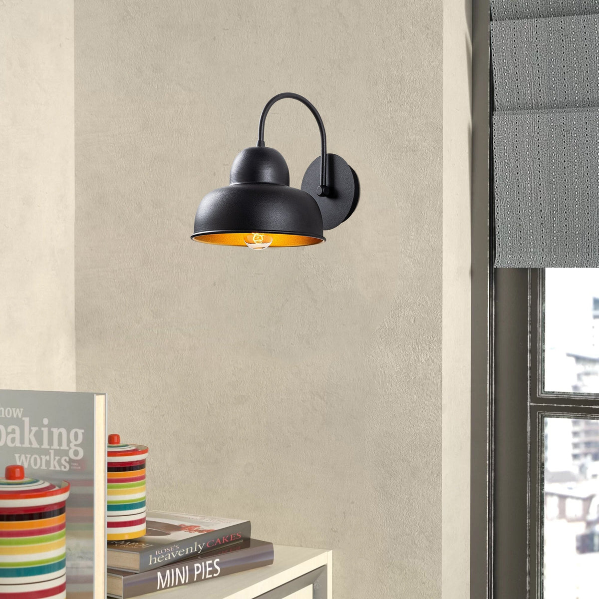 Aplică de perete, Berceste - 180BLACK-A, Negru