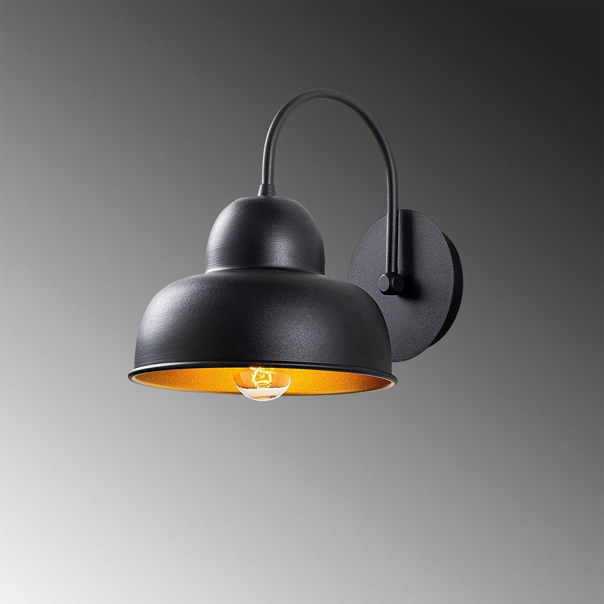 Aplică de perete, Berceste - 180BLACK-A, Negru