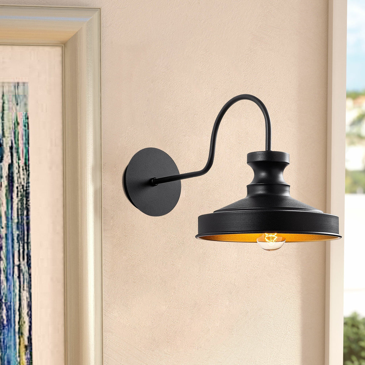 Aplică de perete, Berceste - 182BLACK-A, Negru